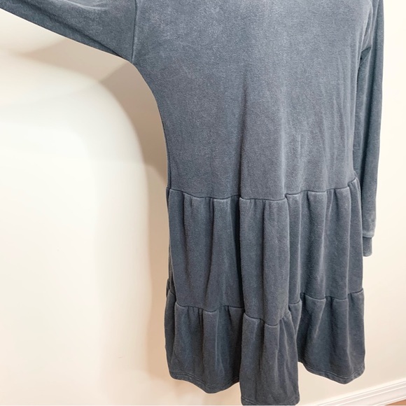 Target Wild Fable Distressed Mineral Wash Tiered Babydoll Sweatshirt Dress - Picture 5 of 11
